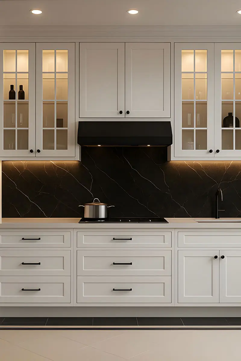 modern white shaker cabinets